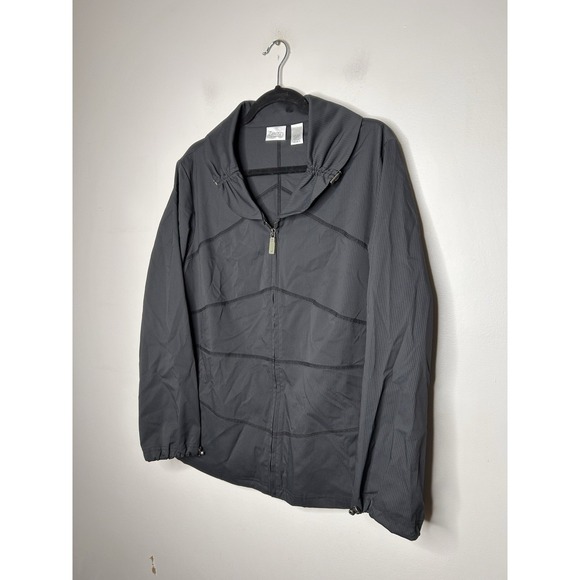 Zenergy Chico's Black Zip Jacket Athleisure Lightweight Long Sleeve Size 3 - Picture 2 of 9